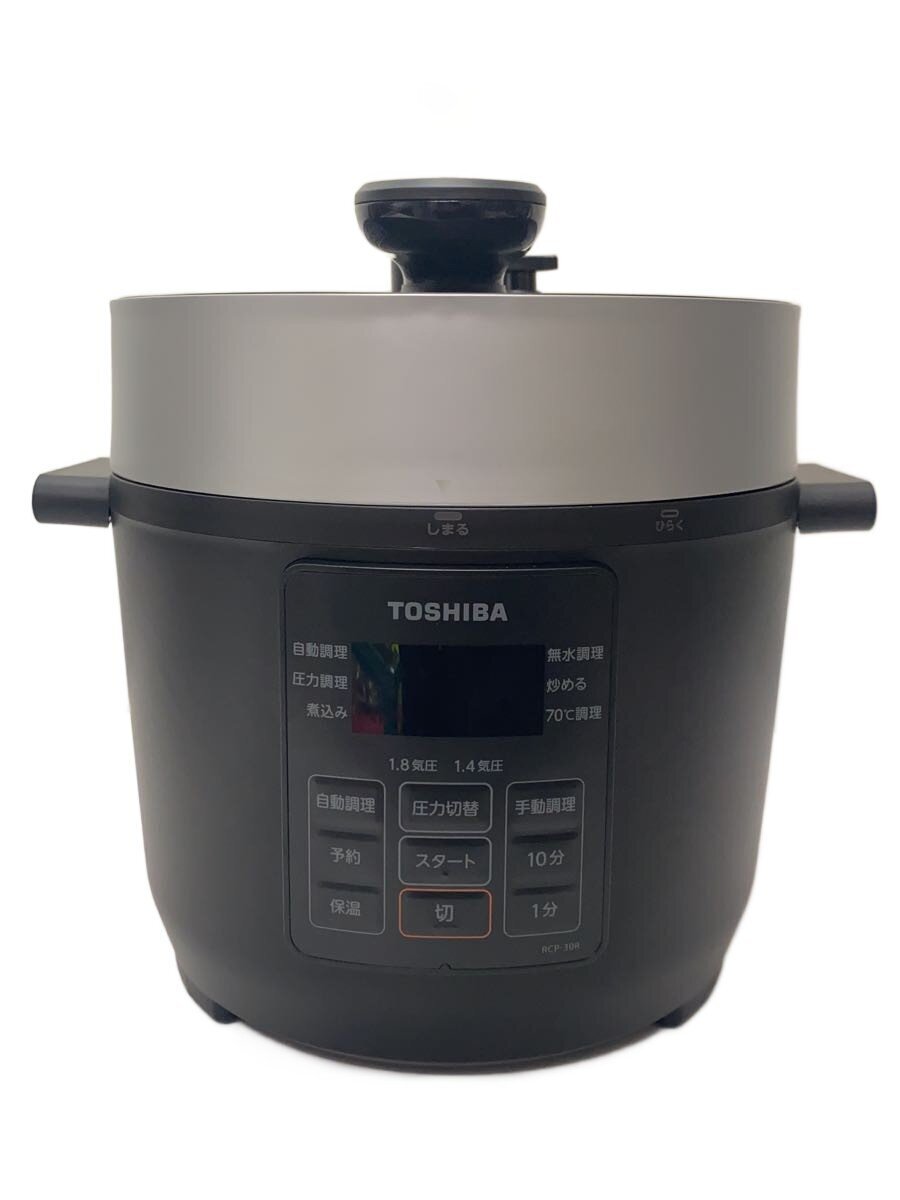 【中古】TOSHIBA◆電気圧力鍋 RCP-30R【家電・ビジュアル・オーディオ】