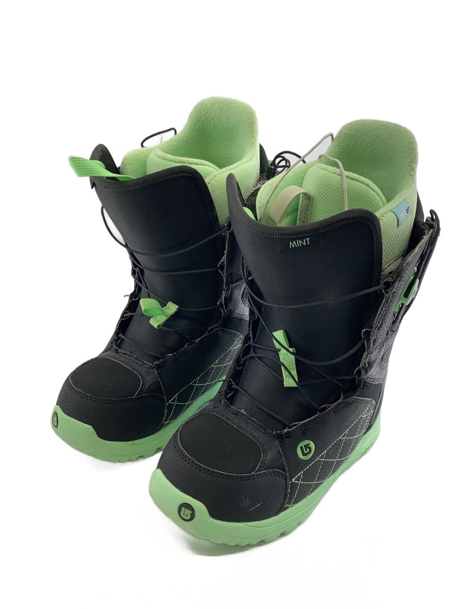 【中古】BURTON◆スノーボードブーツ/22.5珊/シュースピード競技/BLK/imprint1【運動競技】