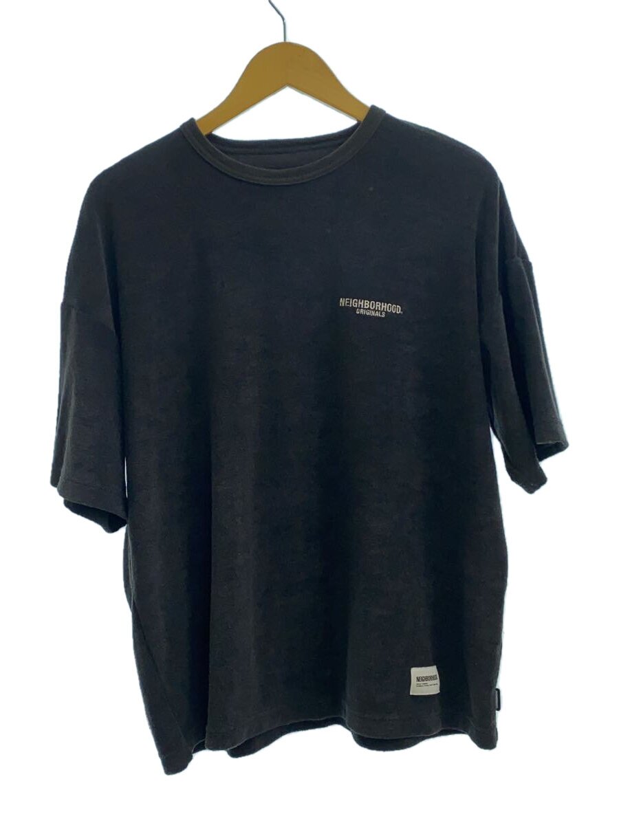 【中古】NEIGHBORHOOD◆24SS/PILE CREWNECK SS/プルオーバー/S/ポリエステル/BLK/241FPNH-CSM07【メンズウェア】