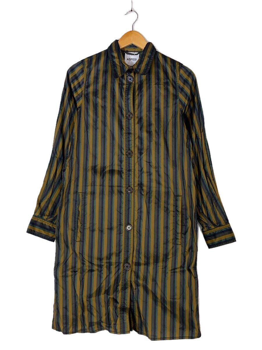 【中古】ASPESI◆コート/S/ナイロン/カーキ/ストライプ【レディースウェア】｜2ｎｄ STREET 店