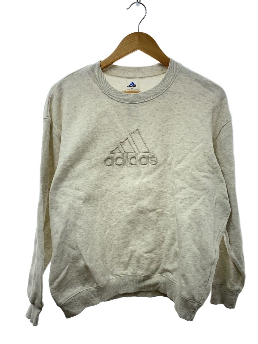 【中古】adidas◆汗水/L/綿織物/GRY/毛の荒物/AD-3861【メンズウェア】