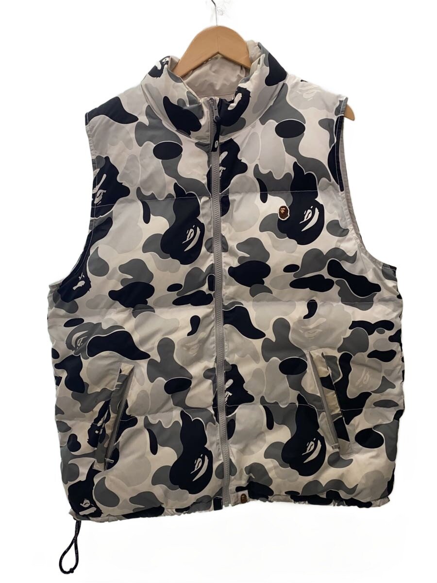 【中古】A BATHING APE◆落ち込む限りない/XL/ポリエステル/WHT/家鴨フラ/001DNJ801010M//【メンズウェア】