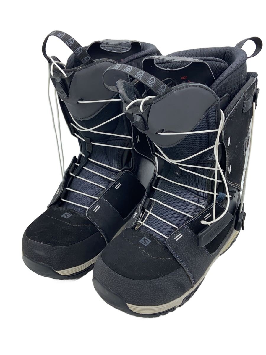 【中古】salomon◆スノーボードブーツ/26.5cm/クイックレーシング/BLK/362422【スポーツ】