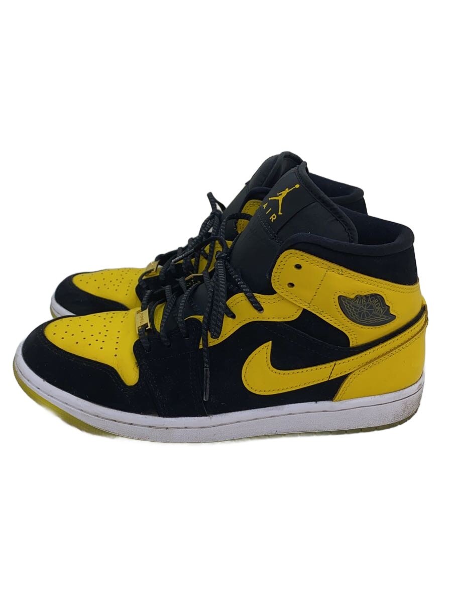 【中古】NIKE◆AIR JORDAN 1 MID SE_大気圏 ジョーダン 1 MID SE/26.5糎/YLW【シューズ】