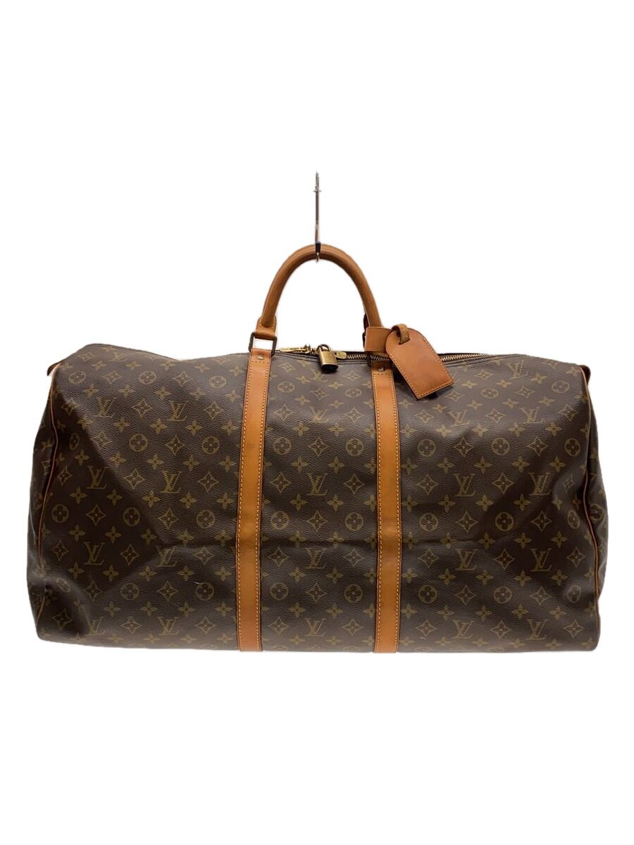 【中古】LOUIS VUITTON◆キーポル60_モノグラム・帆布_BRW/PVC/BRW【御徒面子】