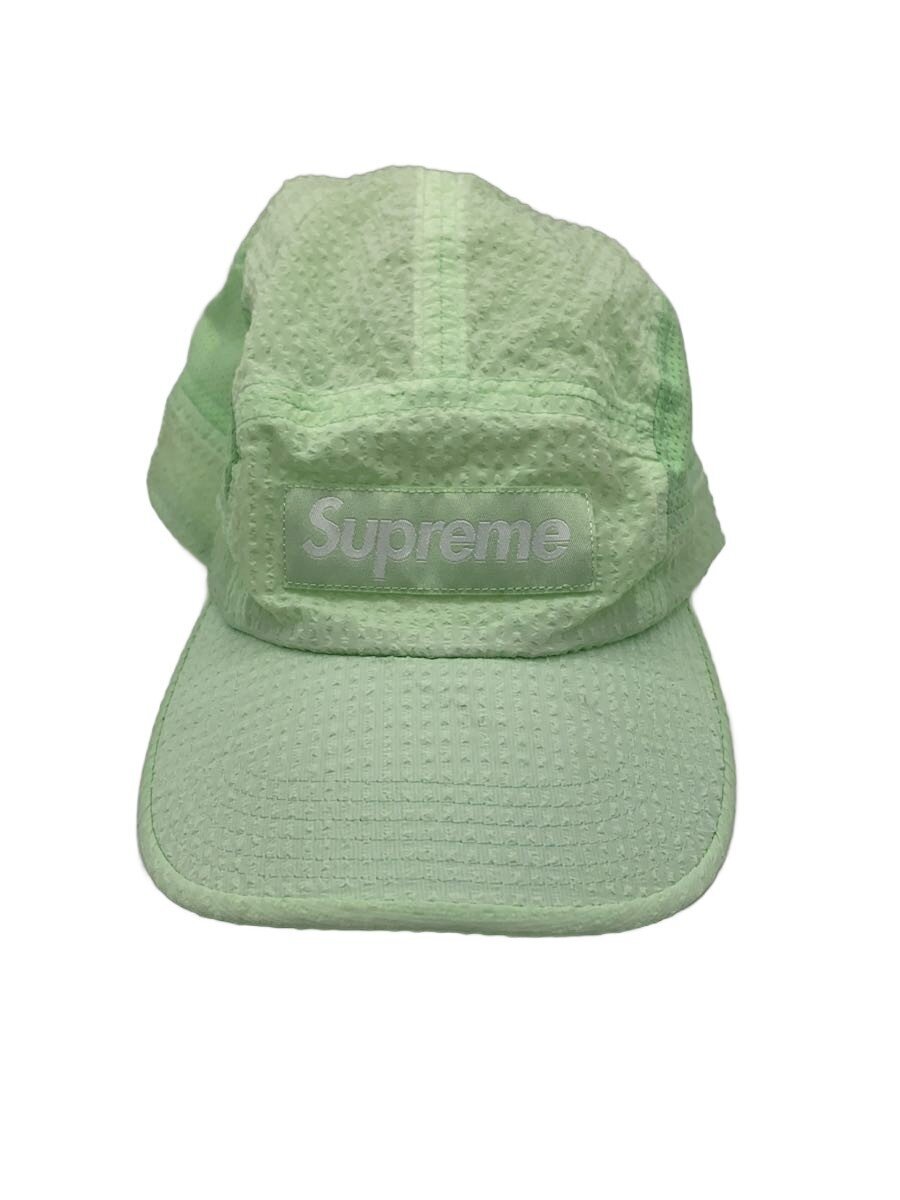 【中古】Supreme◆Mesh Seersucker Camp Cap/旗がしら/ナイロン/GRN/無地/メンズ//【服飾雑貨他】