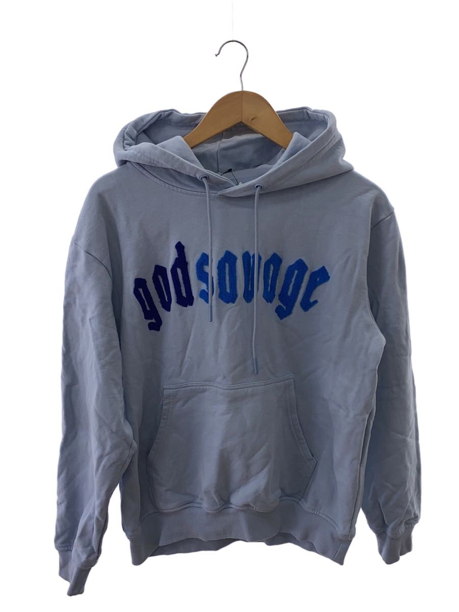 【中古】god savage◆パーカー/L/綿織物/BLU【メンズウェア】