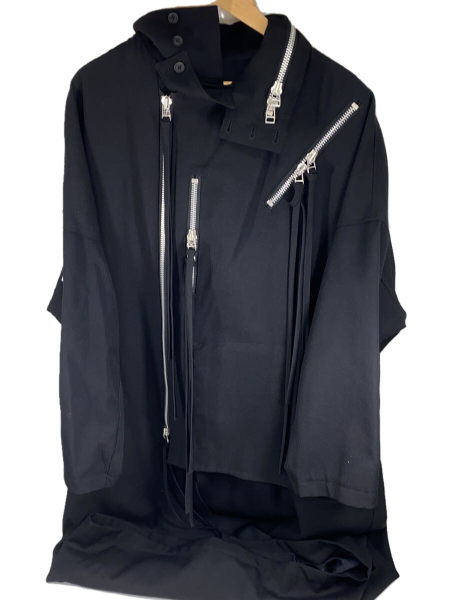 【中古】yohji yamamoto POUR HOMME◆20AW/アーミーギャバチェーンファスナーコート/1/ウール/ブラック/HR-C15-118【メンズウェア】|2nd STREET 店