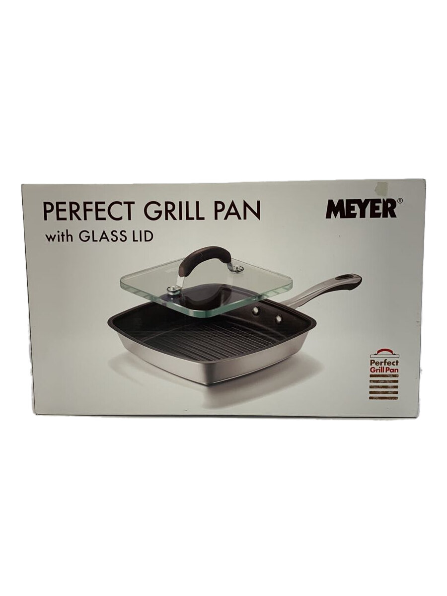 【中古】Meyer◆PERFECT GRIL PAN/フライパン/サイズ:24cm/SLV【キッチン用品】