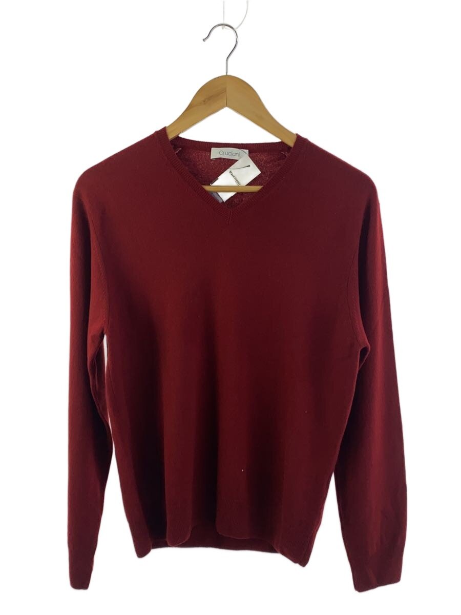 【中古】Cruciani◆ニット/Vネック/50/カシミア/RED//【メンズウェア】｜2ｎｄ STREET 店