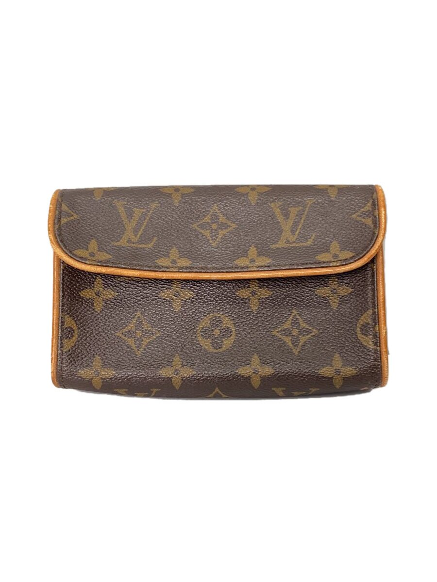 【中古】LOUIS VUITTON◆ポシェット・フロランティーヌ_モノグラム・帆布_BRW/PVC/BRW【御徒面子】