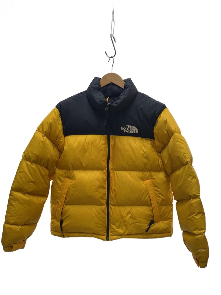 【中古】THE NORTH FACE◆落ち込む上衣/M/ナイロン/YLW/nuptse【メンズウェア】