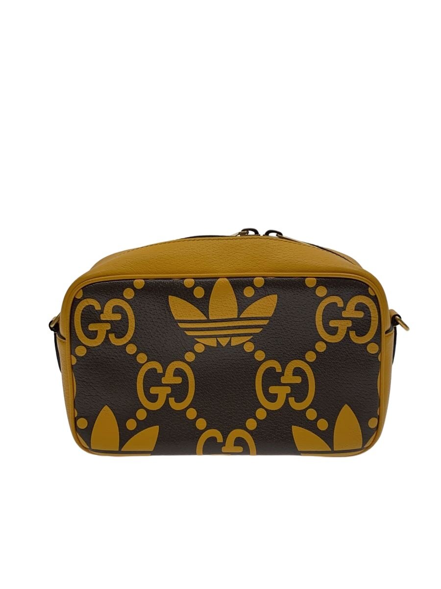 【中古】GUCCI◆ショルダーバッグ/なめし革/BRW/総柄【御徒面子】