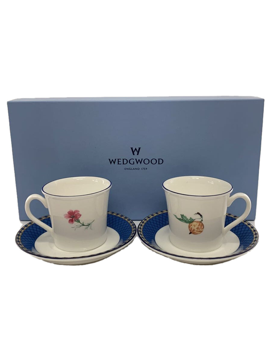 【中古】WEDGWOOD◆カップ&ソーサー/2点セット/WHT//【キッチン用品】