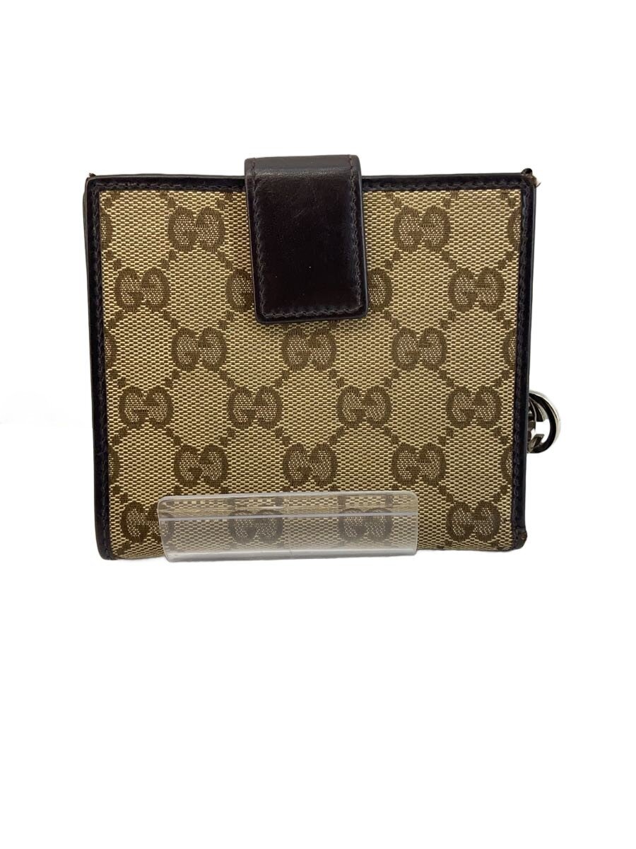 【中古】GUCCI◆2つ折り財布_GGキャンバス/キャンバス/BRW/レディース【服飾雑貨他】｜2ｎｄ STREET 店