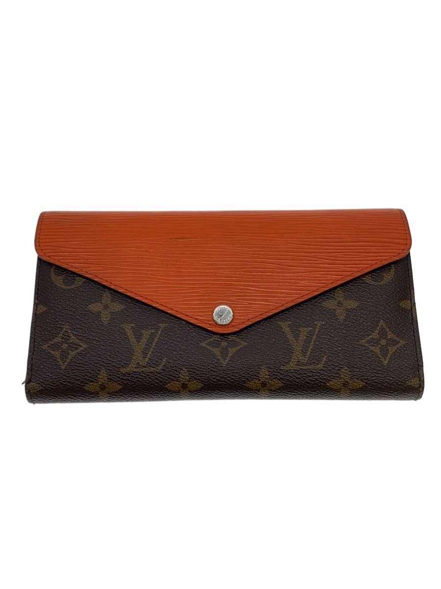 【中古】LOUIS VUITTON◆ポルト・フォイユ・マリールー・ロン_エピ_モノグラム・キャンバス/PVC/BRW/総柄/レディース【服飾雑貨他】|2nd STREET 店