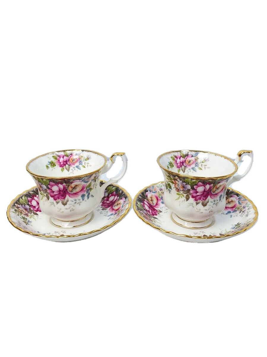 【中古】Royal Albert◆カップ&ソーサー/2点セット/WHT【キッチン用品】