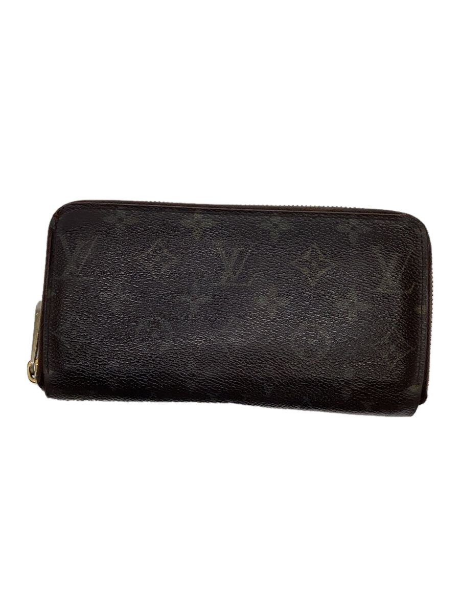 【中古】LOUIS VUITTON◆1)ジッピー・ウォレット_モノグラム・キャンバス_BRW/PVC/BRW/メンズ//【服飾雑貨他】