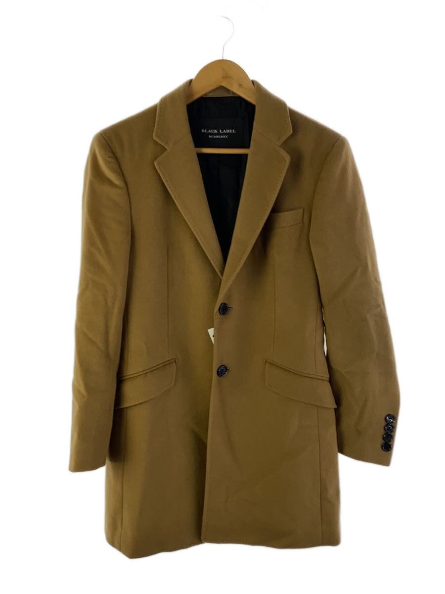 【中古】BURBERRY BLACK LABEL◆チェスターコート/M/羊毛/CML/d1b51-804-48【メンズウェア】