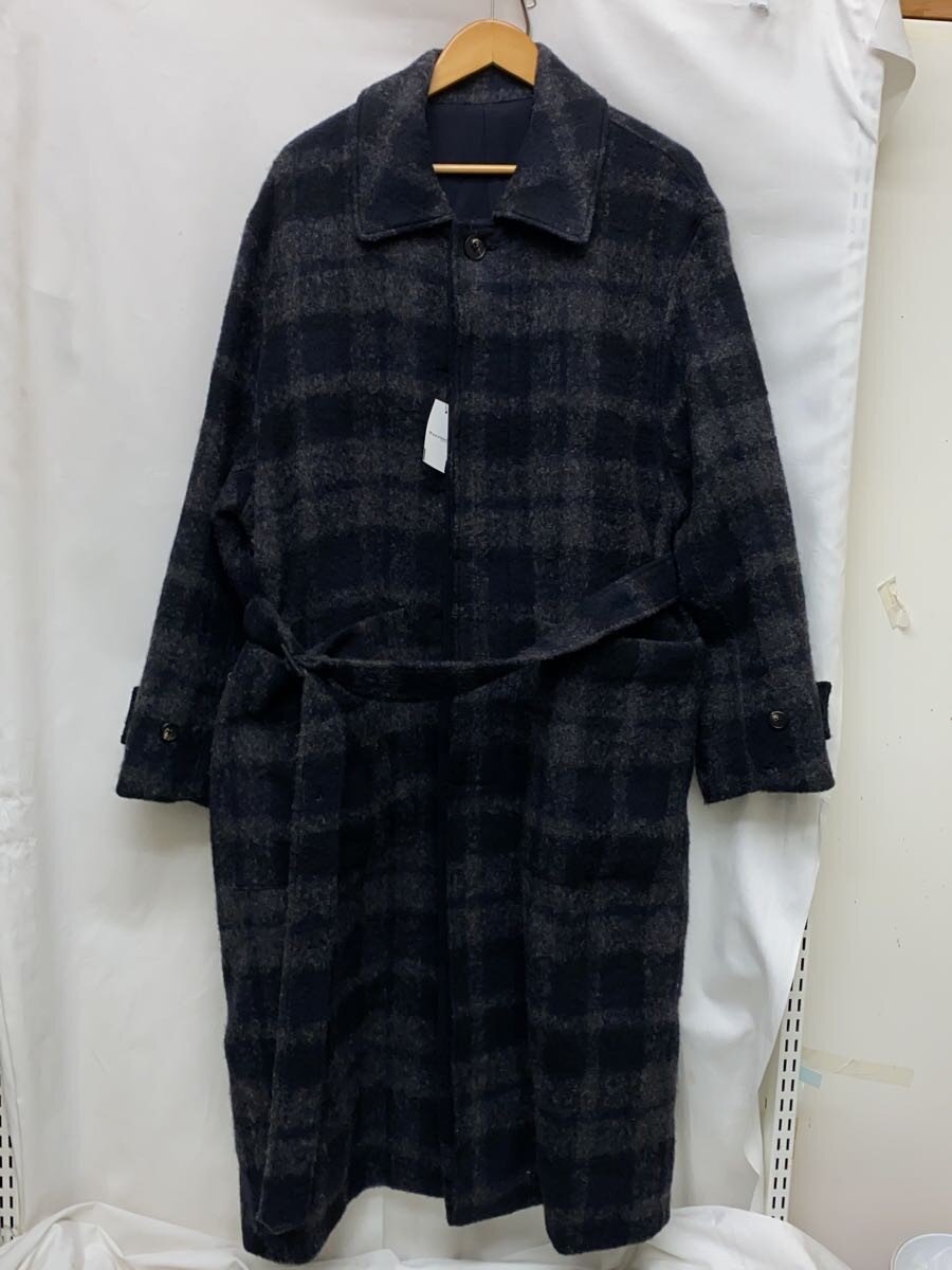 【中古】stein◆OVERSIZED BLANKET COAT SHADOW CHECK照合のしるし柄毛糸厚地の外套/st.275-2//【メンズウェア】