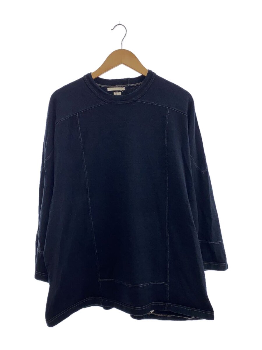 【中古】BLURHMS◆23AW/Silk Nep Hockey Shirt/長袖プルオーバー/4/綿織物/BLK/bhs23f028【メンズウェア】