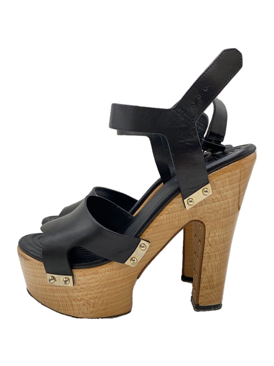 【中古】GIVENCHY◆ロゴタイプ継ぎ切れ/スタッズ/サンダル/35/黒いこと【シューズ】