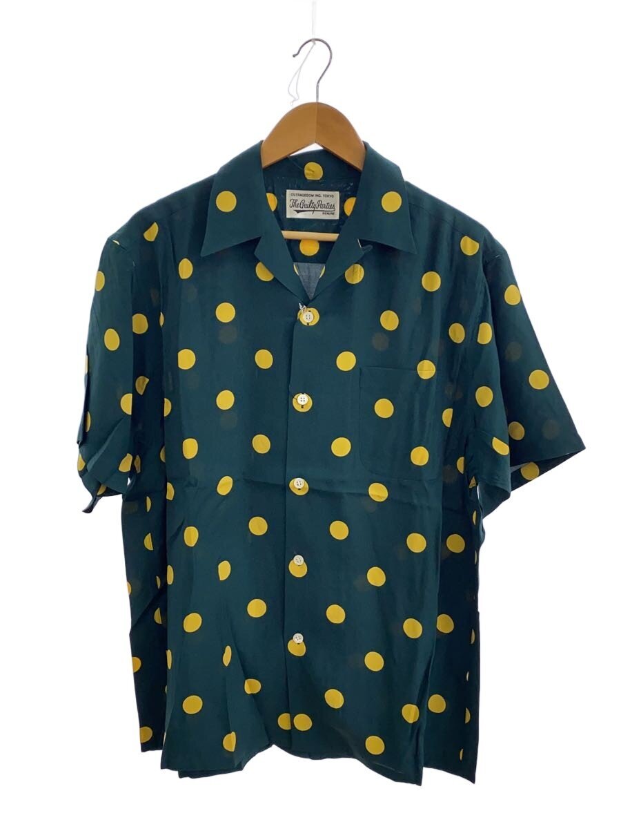 【中古】WACKO MARIA◆HAWAIIAN SHIRT S/S/半袖シャツ/M/レーヨン/GRN/21SS-WMS-HI08//【メンズウェア】｜2ｎｄ STREET 店