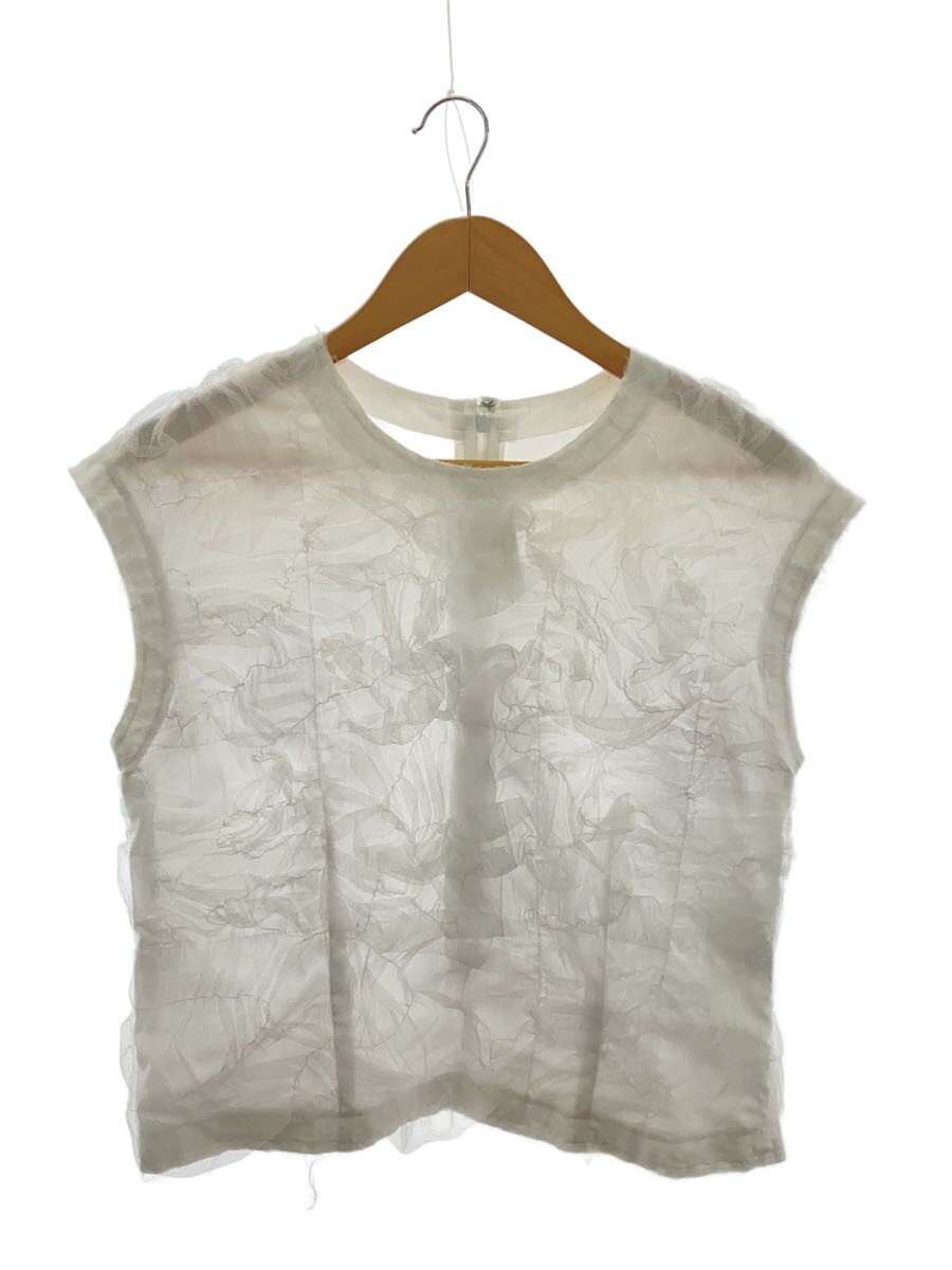 【中古】COMME des GARCONS◆ノースリーブカットソー/S/ナイロン/WHT/GM-B029//【レディースお召しもの】