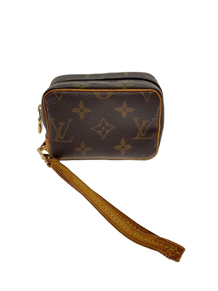 【中古】LOUIS VUITTON◆トゥルース・ワピティ_モノグラム・帆布/PVC/BRW/色変わり有【御徒面子】