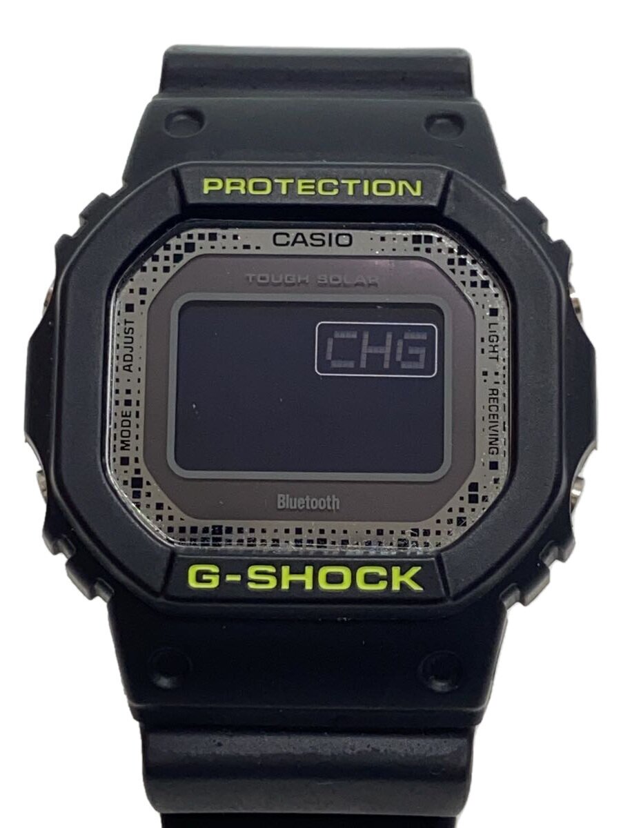 【中古】CASIO◆ソーラーウオッチ_G-SHOCK/デジタル/天然ゴム/WHT/GRY【服飾雑貨他】