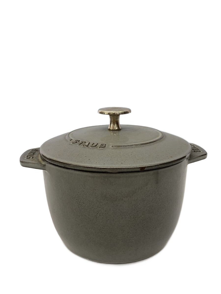 【中古】Staub◆鍋/サイズ:16cm/GRY【キッチン用品】