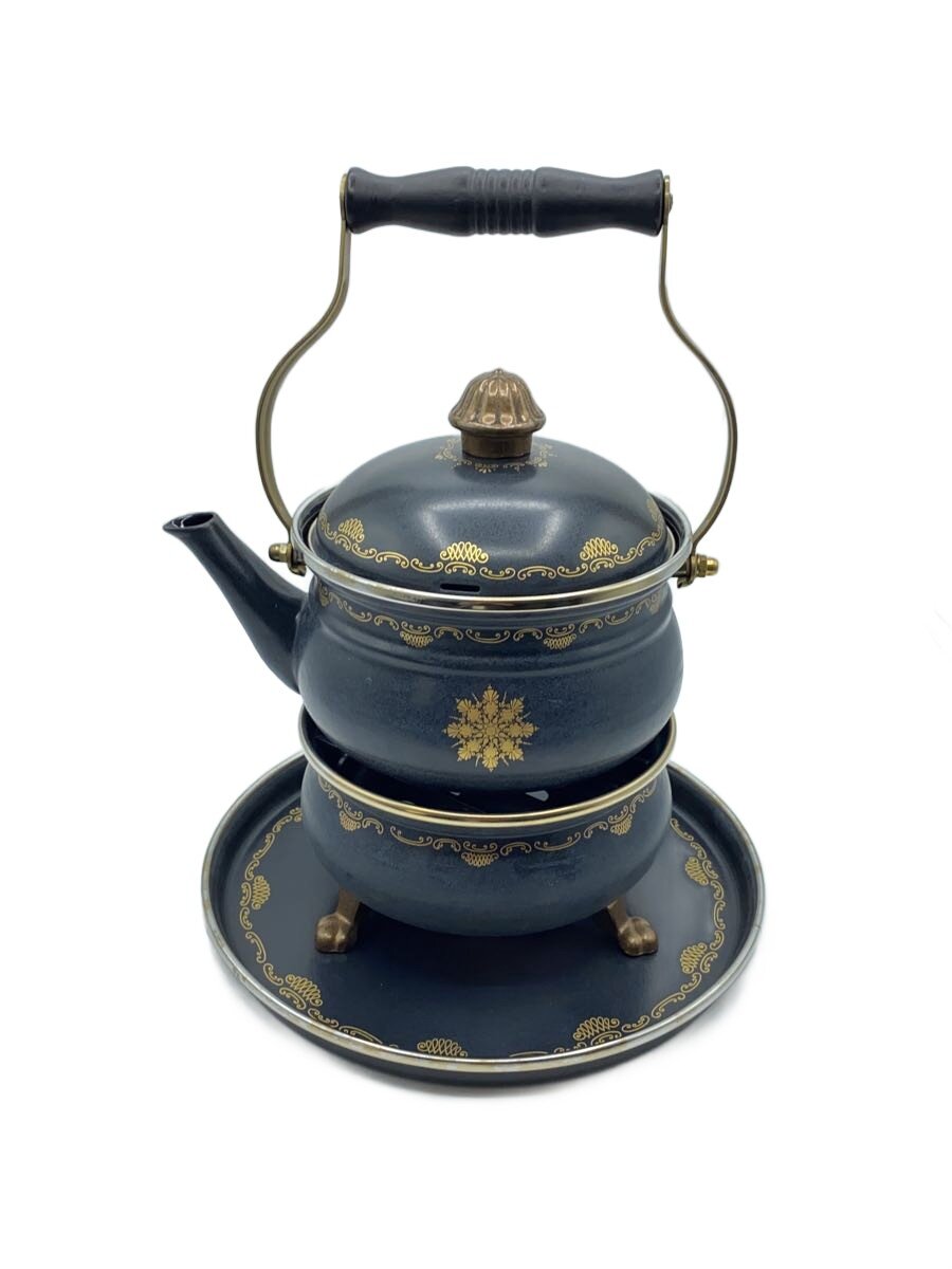 【中古】ASTA/膳立て物の具余分の物 ホーローケトル＆ケトルウォーマー//【勝手もと装置】