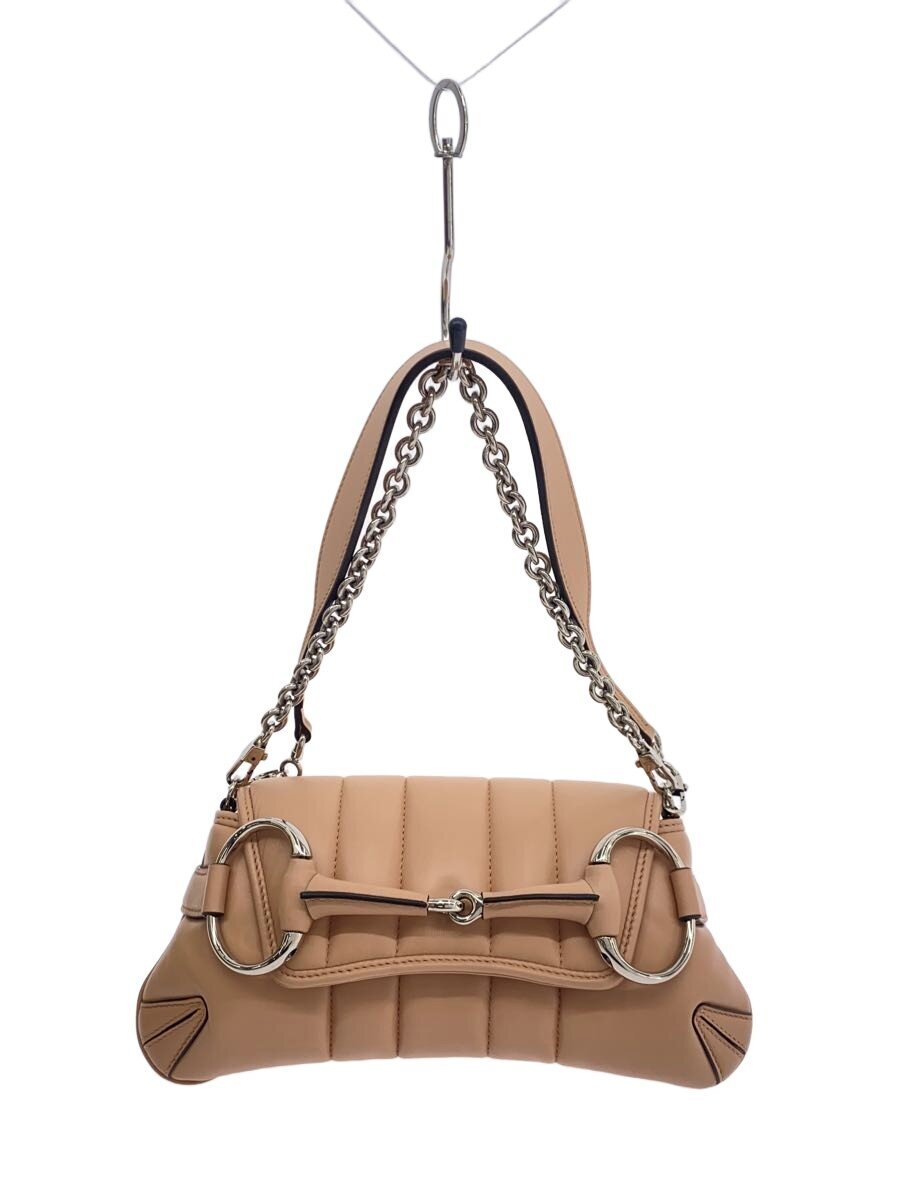 【中古】GUCCI◆ショルダーバッグ/PVC/PNK/764339【御徒面子】