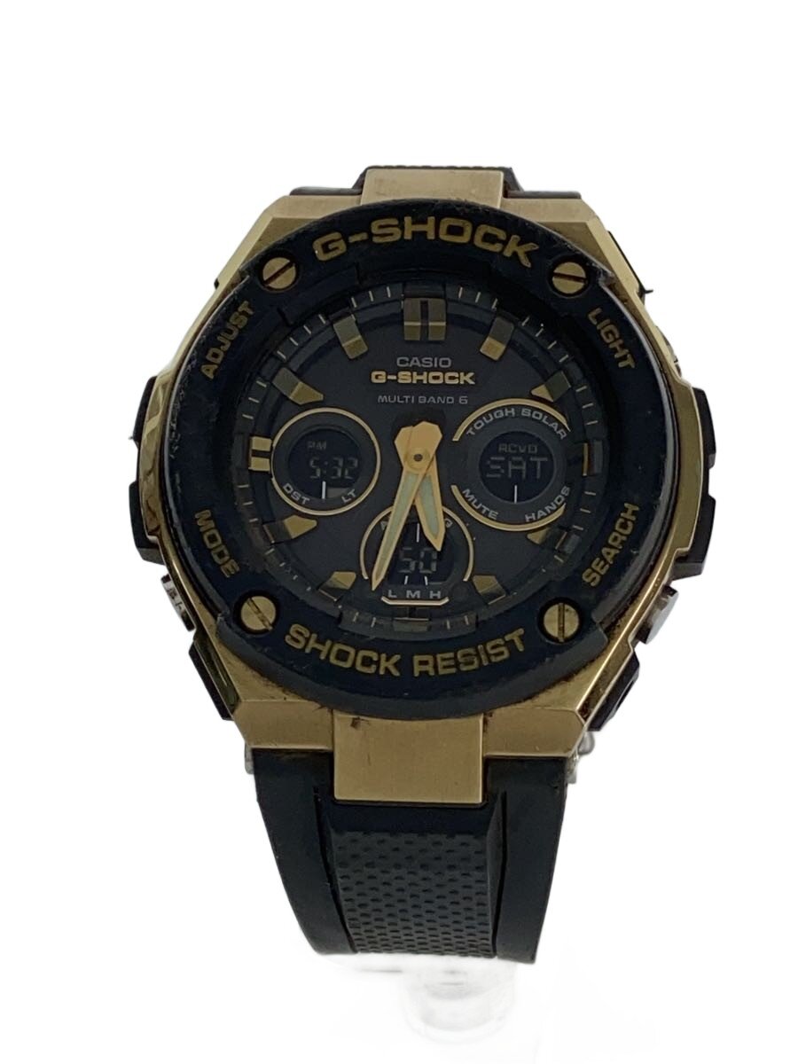 【中古】CASIO◆ソーラー腕時計・G-SHOCK/デジアナ/GLD/BLK【服飾雑貨他】｜2ｎｄ STREET 店