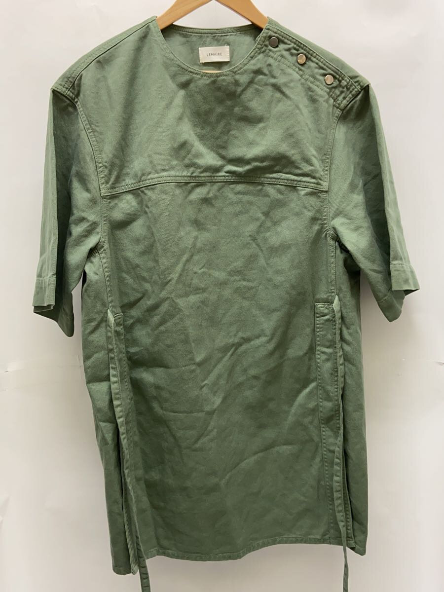 【中古】LEMAIRE◆プルオーバー/34/綿織物/GRN/無地【メンズウェア】