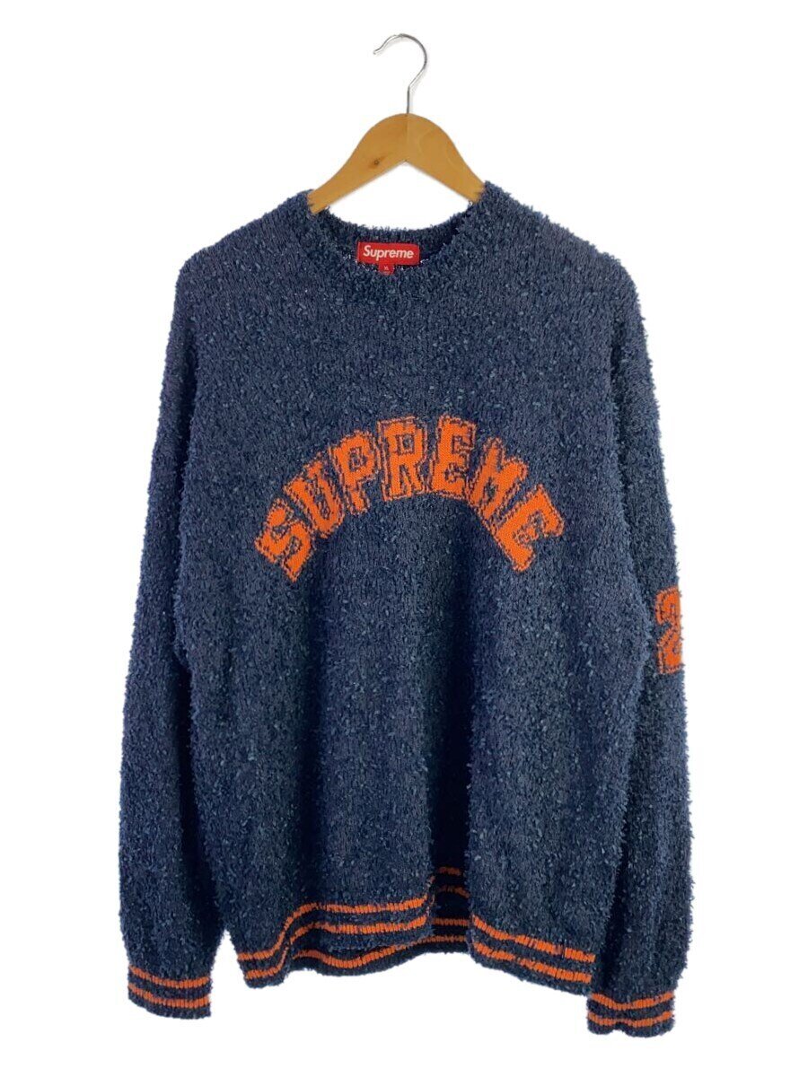 【中古】Supreme◆編み物・スウェーター(朦々たる)/XL/ポリエステル/NVY【メンズウェア】