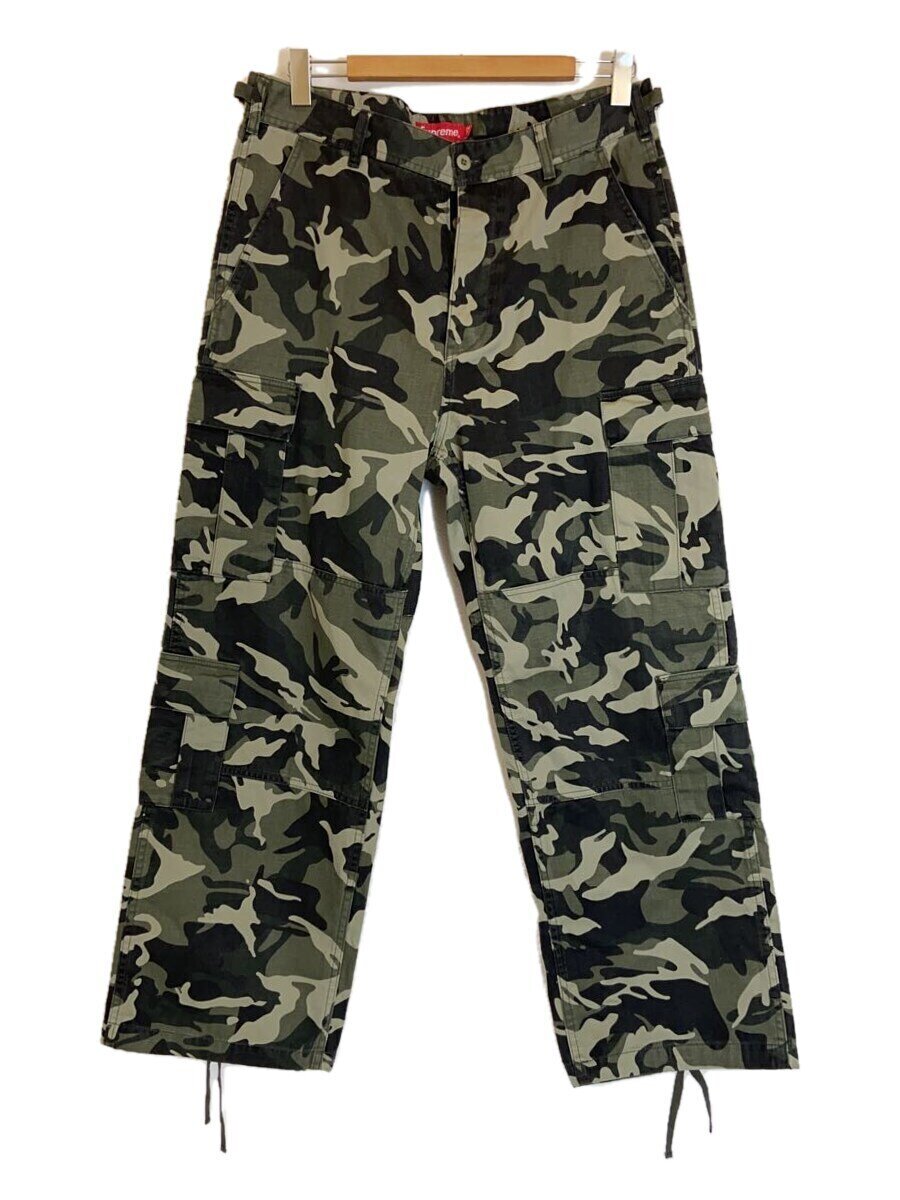 【中古】Supreme◆23SS/cargo pants/カーゴパンツ/32/綿織物/GRN/間鴨フラ【メンズウェア】