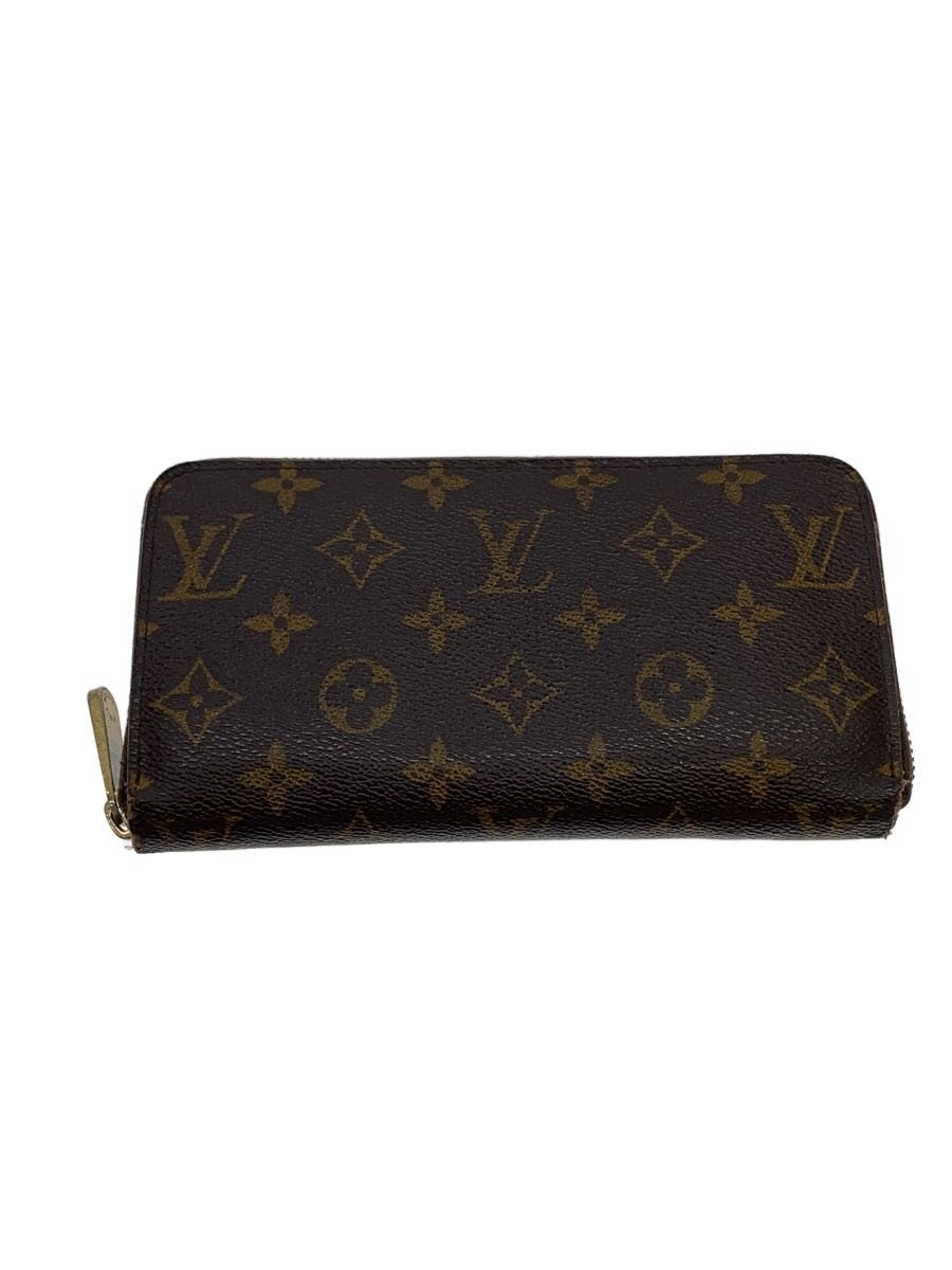 【中古】LOUIS VUITTON◆ジッピー・オーガナイザー_モノグラム・キャンバス/PVC/GRY/レディース//【服飾雑貨他】