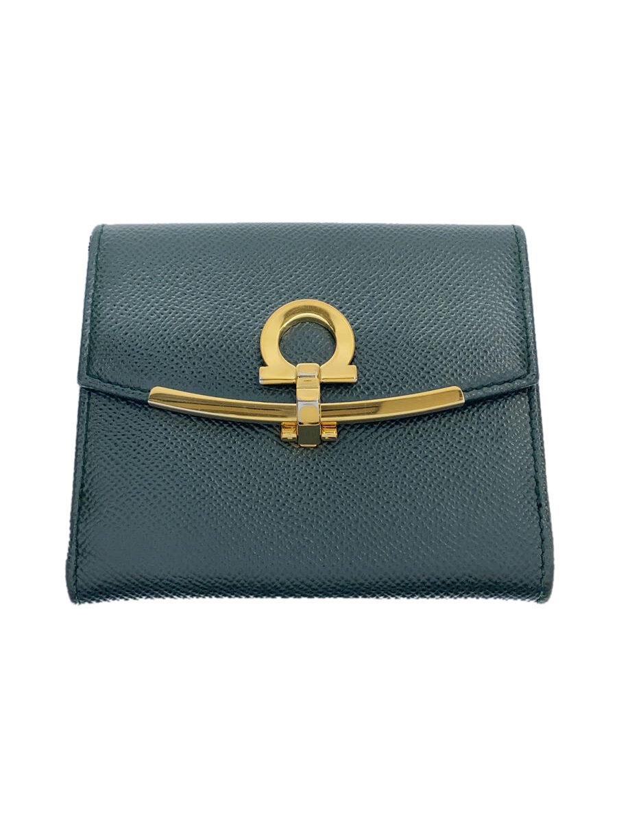 【中古】Salvatore Ferragamo◆2つ折り財布/レザー/GRN/レディース/DP-22C877//【服飾雑貨他】｜2ｎｄ STREET 店
