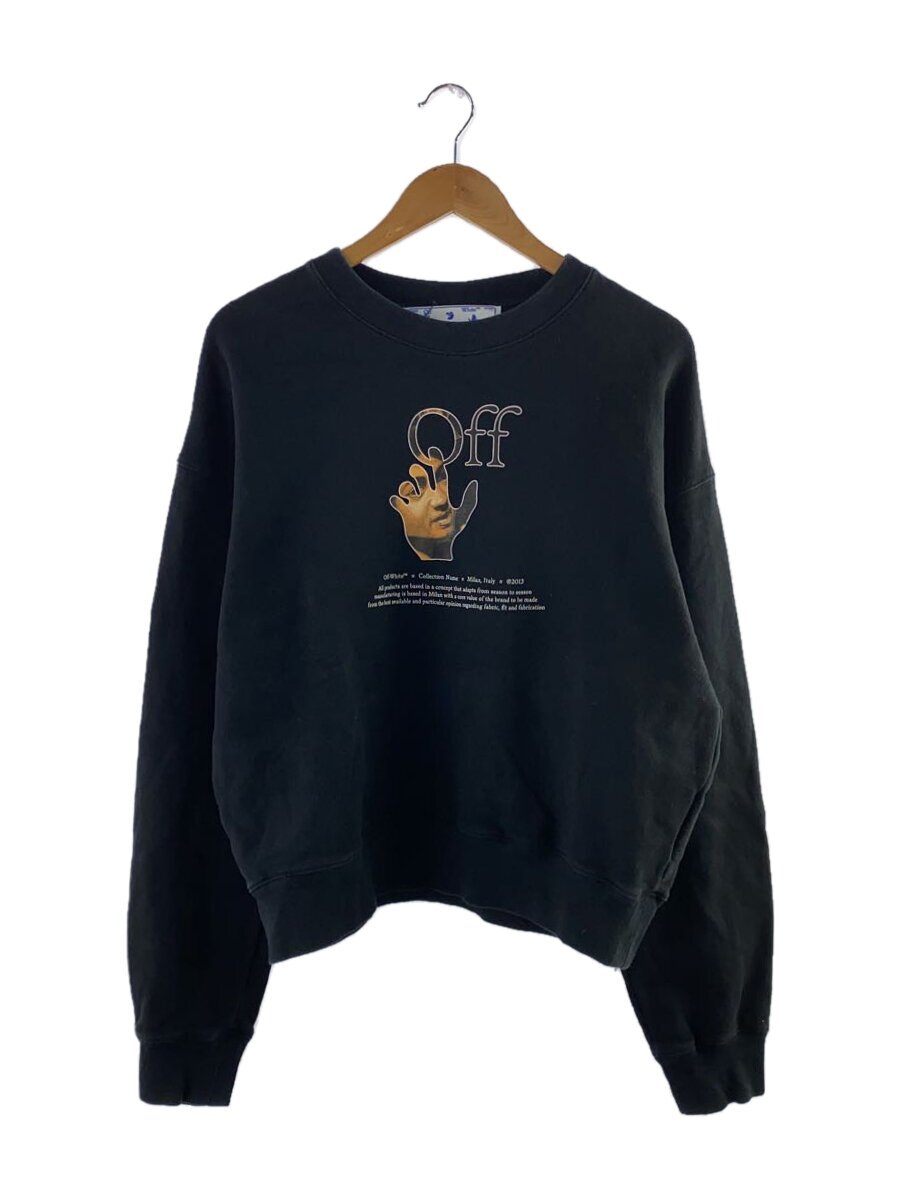 【中古】OFF-WHITE◆汗水/S/綿織物/BLK/CARAVAGGIO HAND OVER FLATLOCK/22AW/ハラバッジョ【メンズウェア】