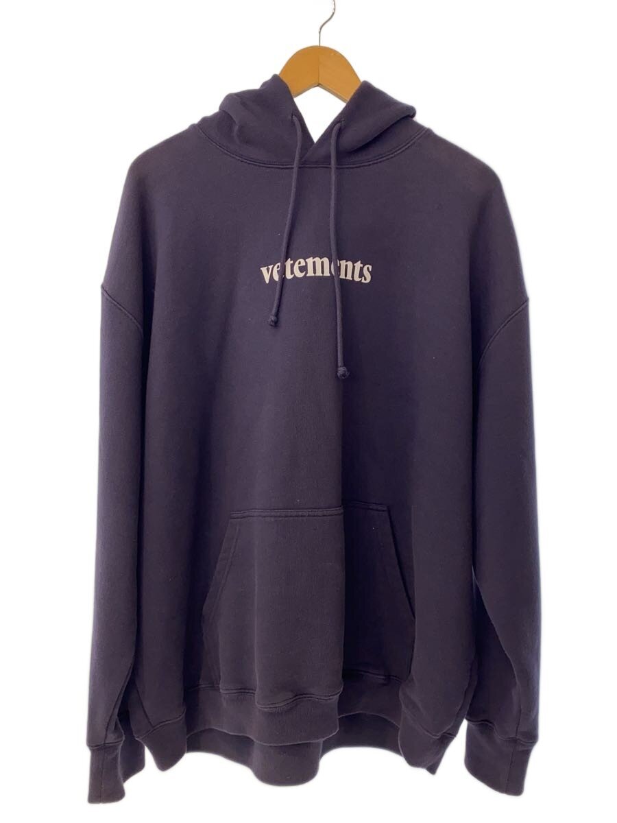【中古】VETEMENTS◆パーカー/L/綿織物/NVY/SS20TR311【メンズウェア】