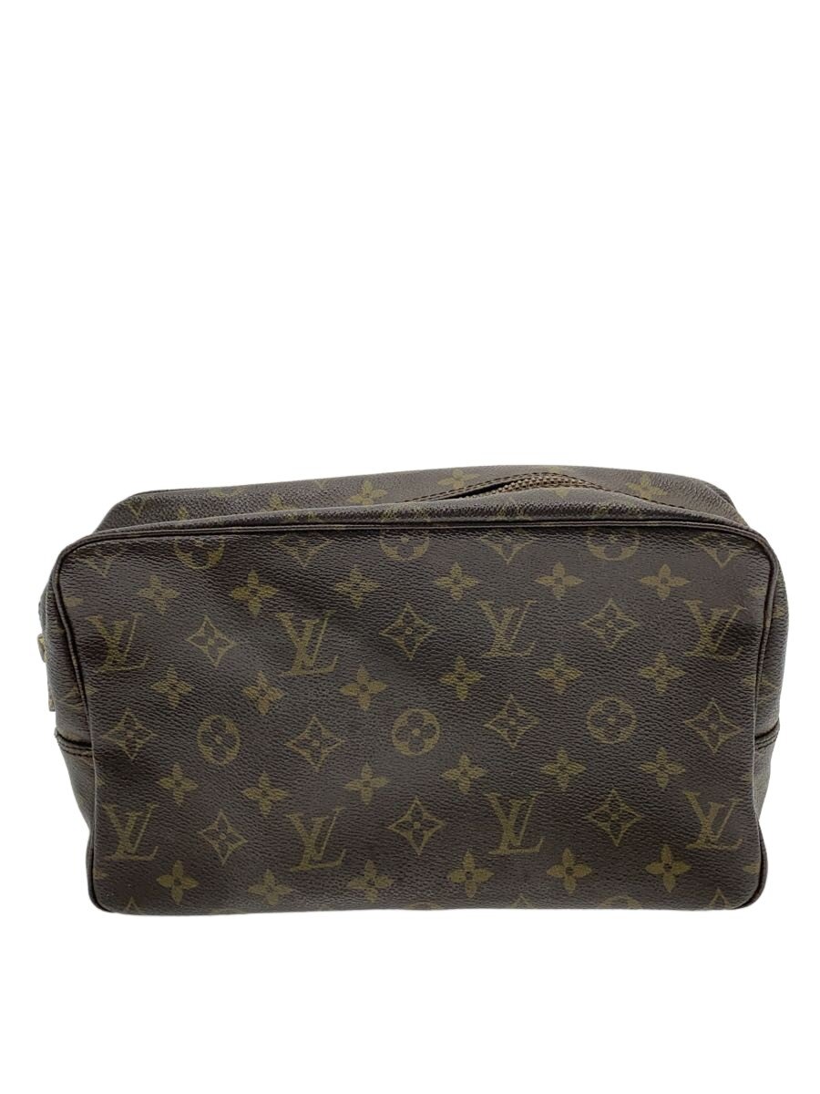 【中古】LOUIS VUITTON◆トゥルース・トワレット23_モノグラム・帆布/PVC/赤銅色【御徒面子】
