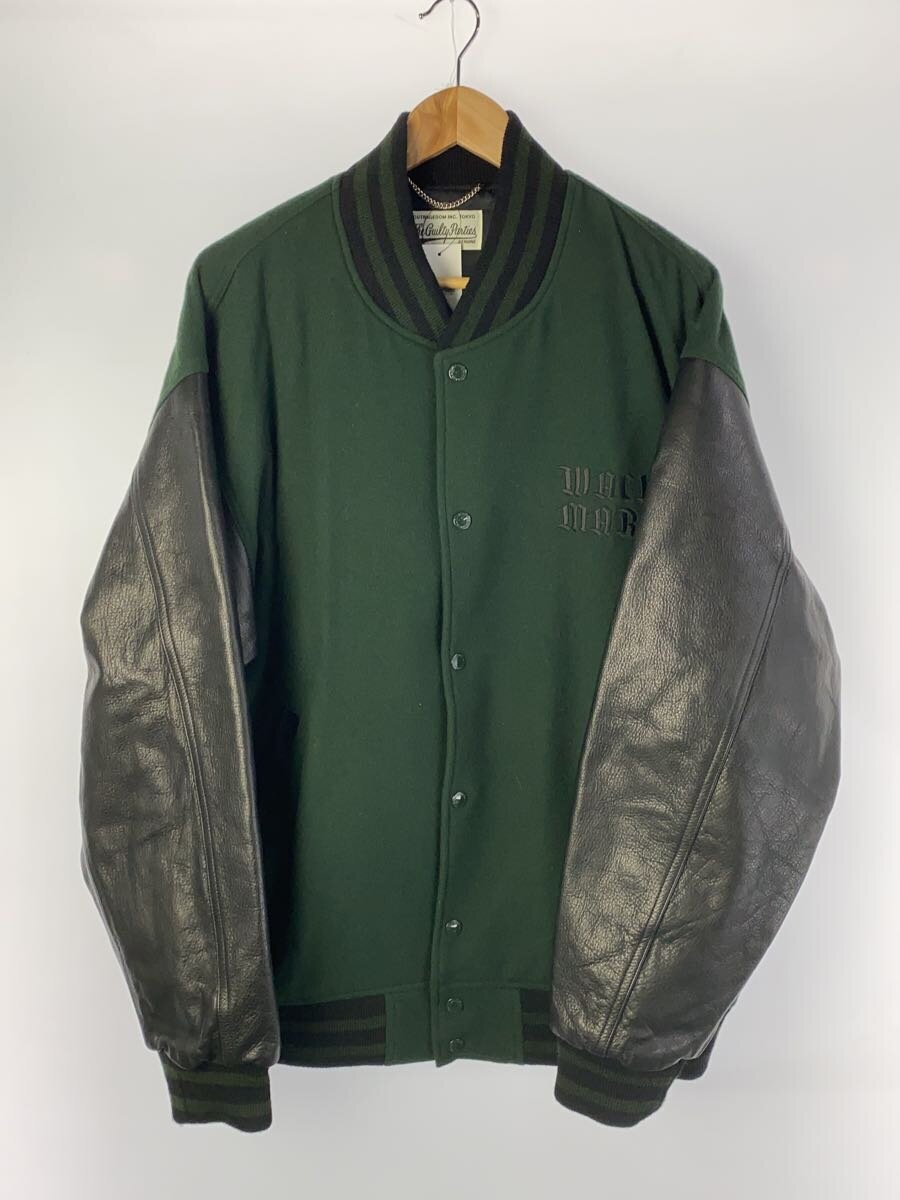 【中古】WACKO MARIA◆スタジャン/L/羊毛/GRN/23SS-WMO-BL07【メンズウェア】