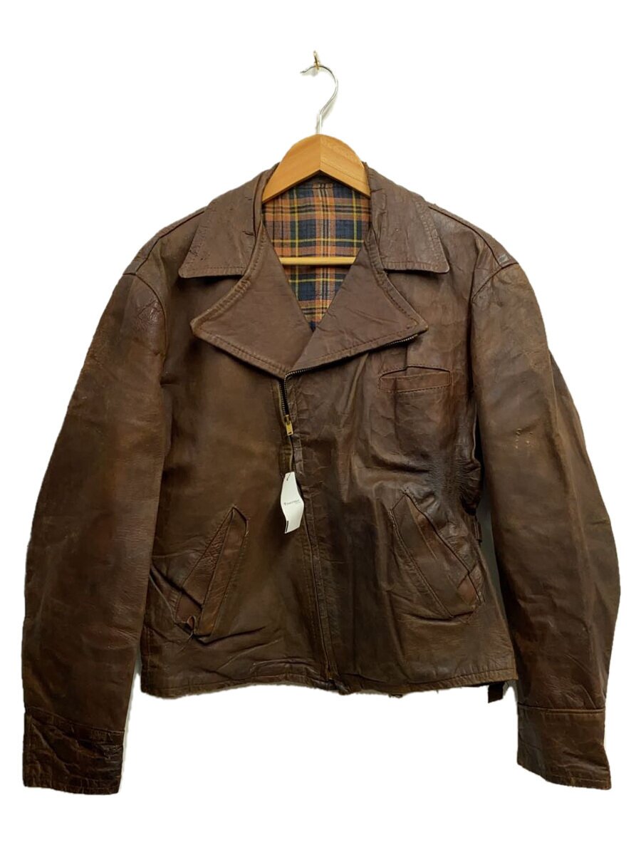 【中古】40s/コの字/ポニーハイド/レザージャケット・ブルゾン/--/馬革/BRW【メンズウェア】｜2ｎｄ STREET 店