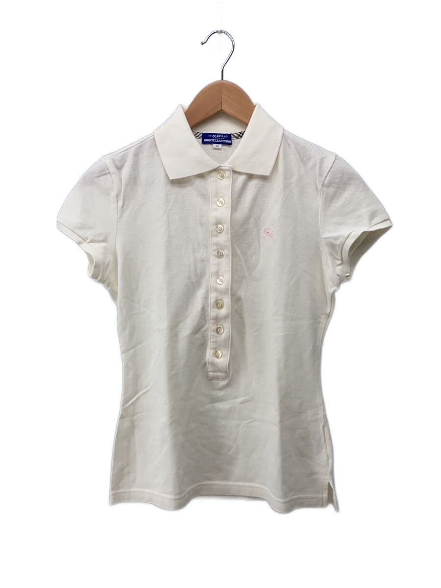 【中古】BURBERRY BLUE LABEL◆スポーツシャツ/38/綿織物/WHT/FA509-132-01//【レディース御召しもの】