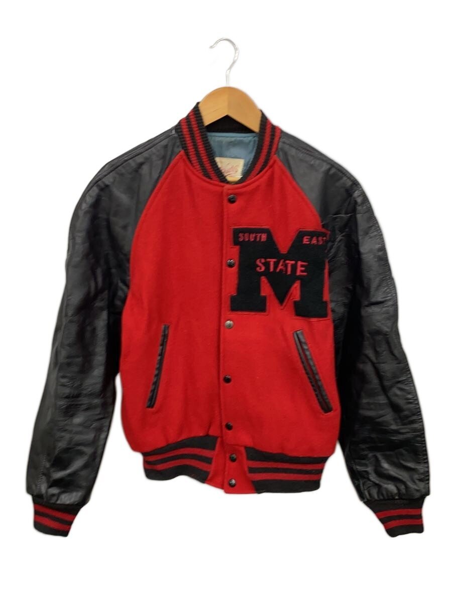 【中古】推定70s～80s/hatchers/スタジャン/--/ウール/RED【メンズウェア】｜2ｎｄ STREET 店