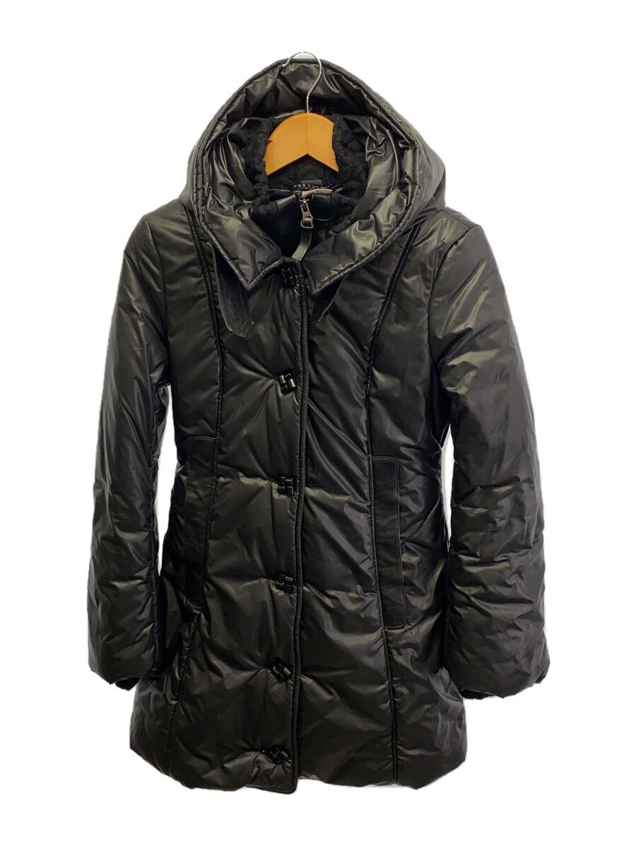 【中古】MACKAGE◆厚地の外套/中綿/ポリエステル/黒いこと/ダブルジップ【レディースお召しもの】
