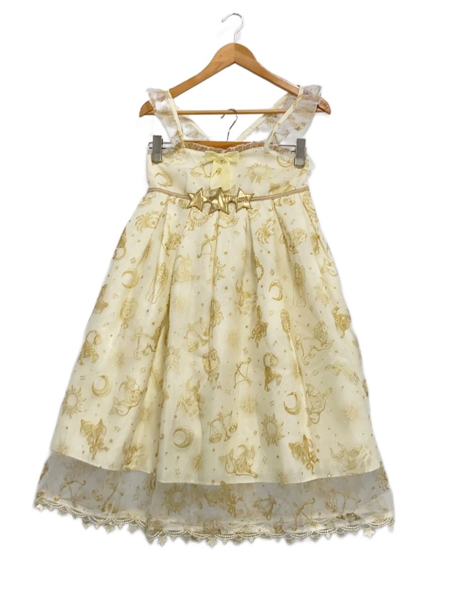 【中古】ANGELIC PRETTY◆ノースリーブ衣装/--/ポリエステル/CRM/総柄/PJ-020409-010【レディース御召しもの】