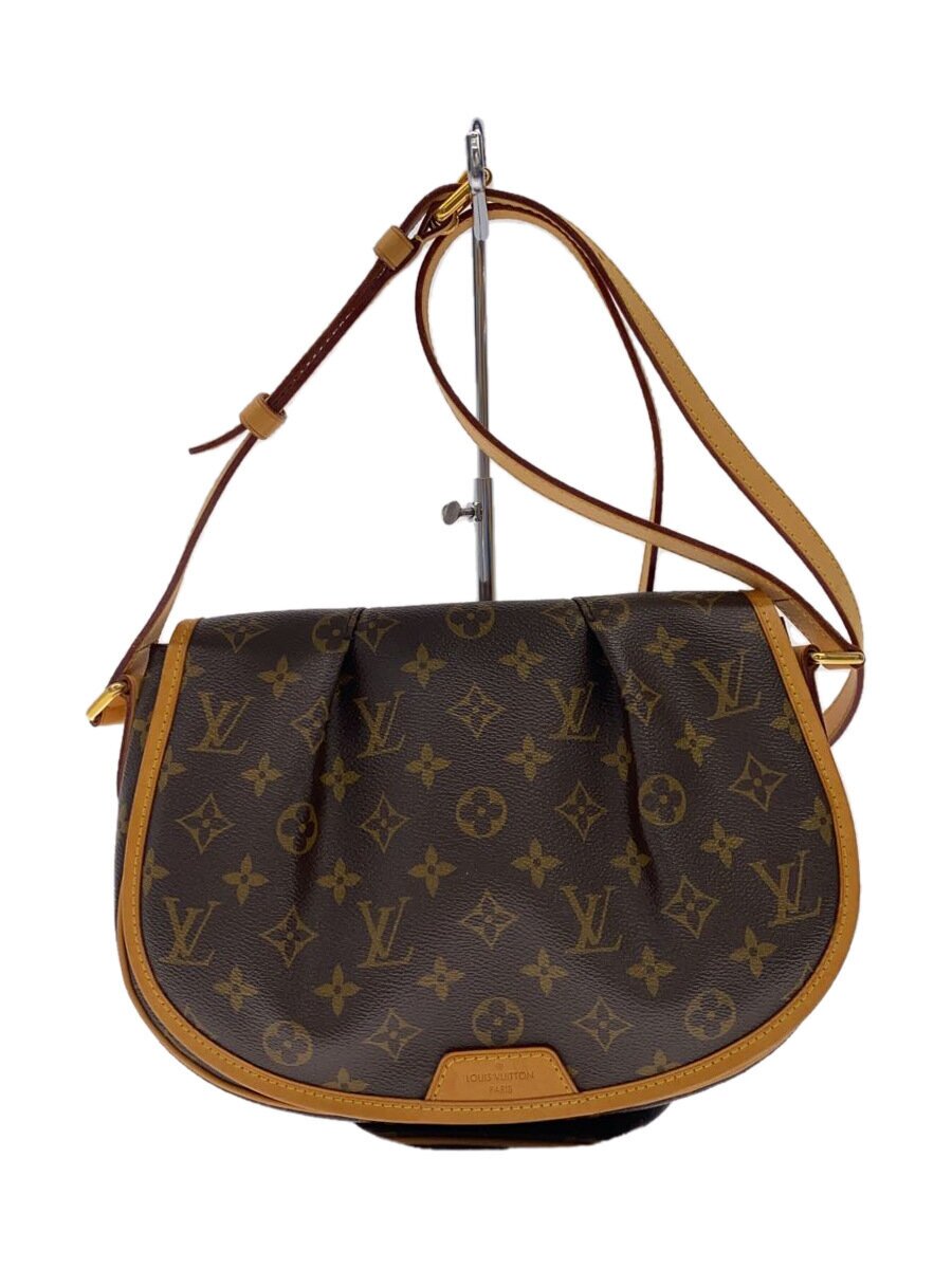 【中古】LOUIS VUITTON◆メニルモンタンPM_モノグラム・帆布_BRW/PVC/BRW/M40474【御徒面子】