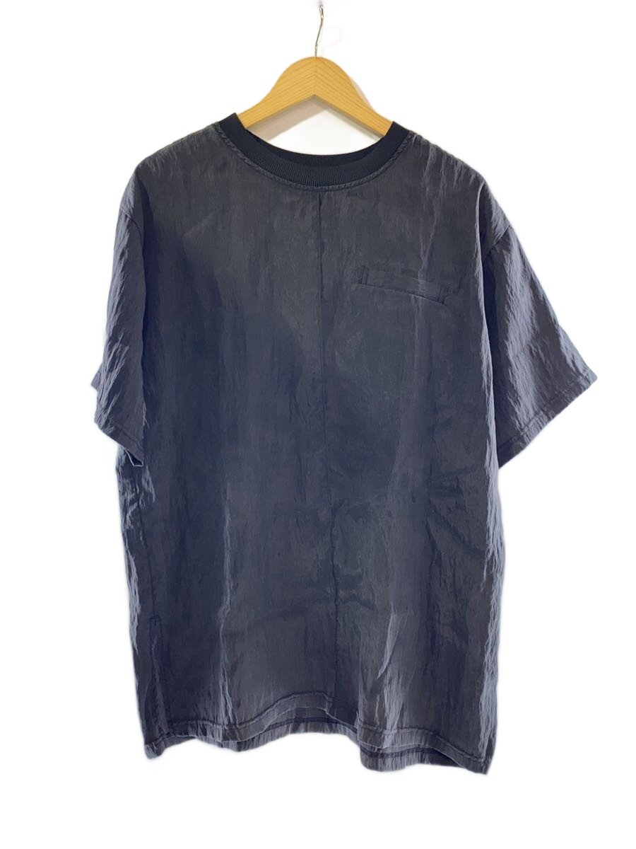 【中古】MAISON SPECIAL◆Half Sleeve Satin Tunic/プルオーバー/FREE/繊維素/BLK/21251315712/? NULL ?【メンズウェア】